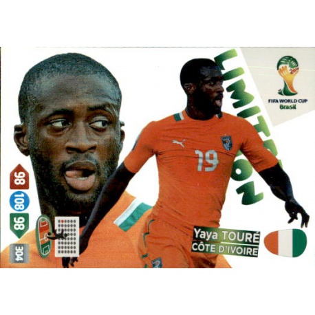 Yaya Touré Limited Edition Côte d'Ivoire Adrenalyn XL Brasil 2014