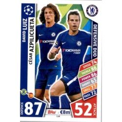 David Luiz - César Azpilicueta - Defensive Duo Chelsea 126 Match Attax Champions 2017-18