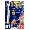 David Luiz - César Azpilicueta - Defensive Duo Chelsea 126 Match Attax Champions  2017-18