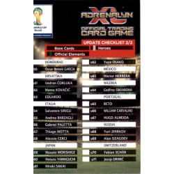Update Check List 2/2 Adrenalyn XL Brasil 2014 Update Edition