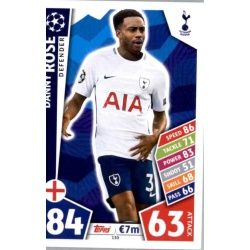 Danny Rose Tottenham Hotspur 130 Match Attax Champions 2017-18