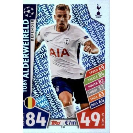 Toby Alderweireld - Defensive Dynamo Tottenham Hotspur 131 Match Attax Champions 2017-18