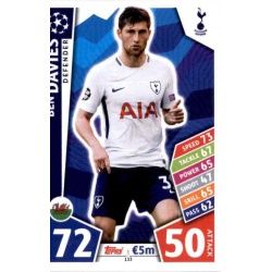 Ben Davies Tottenham Hotspur 133 Match Attax Champions 2017-18
