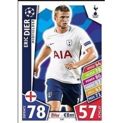 Eric Dier Tottenham Hotspur 136 Match Attax Champions 2017-18