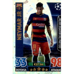 Neymar Jr Mejor Jugador Match Attax 2016-17 Neymar Jr