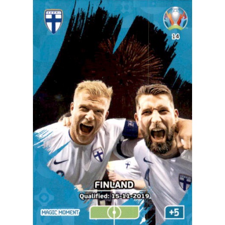 Finland Qualified Magic Moment 14 Adrenalyn XL Euro 2020