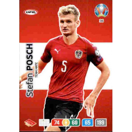 Stefan Posch Austria 36 Adrenalyn XL Euro 2020