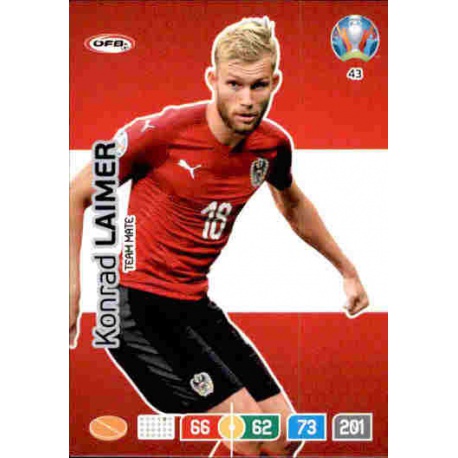 Konrad Laimer Austria 43 Adrenalyn XL Euro 2020