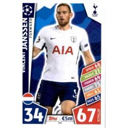 Vincent Janssen Tottenham Hotspur 141 Match Attax Champions 2017-18