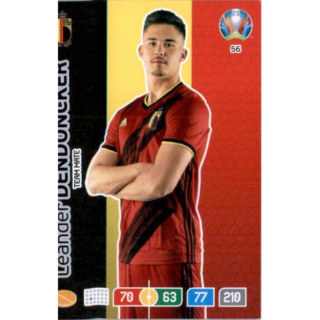 Leander Dendoncker Belgium 56 Adrenalyn XL Euro 2020