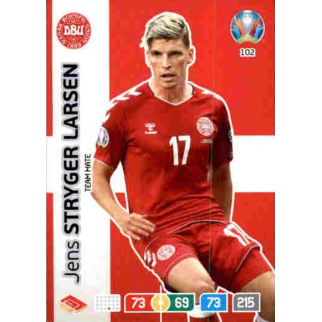 Jens Stryger Larsen Denmark 102 Adrenalyn XL Euro 2020