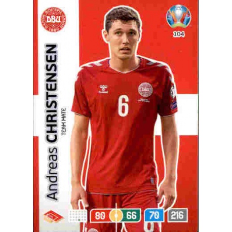 Andreas Christensen Denmark 104 Adrenalyn XL Euro 2020