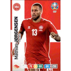 Mathias Jorgensen Denmark 107 Adrenalyn XL Euro 2020