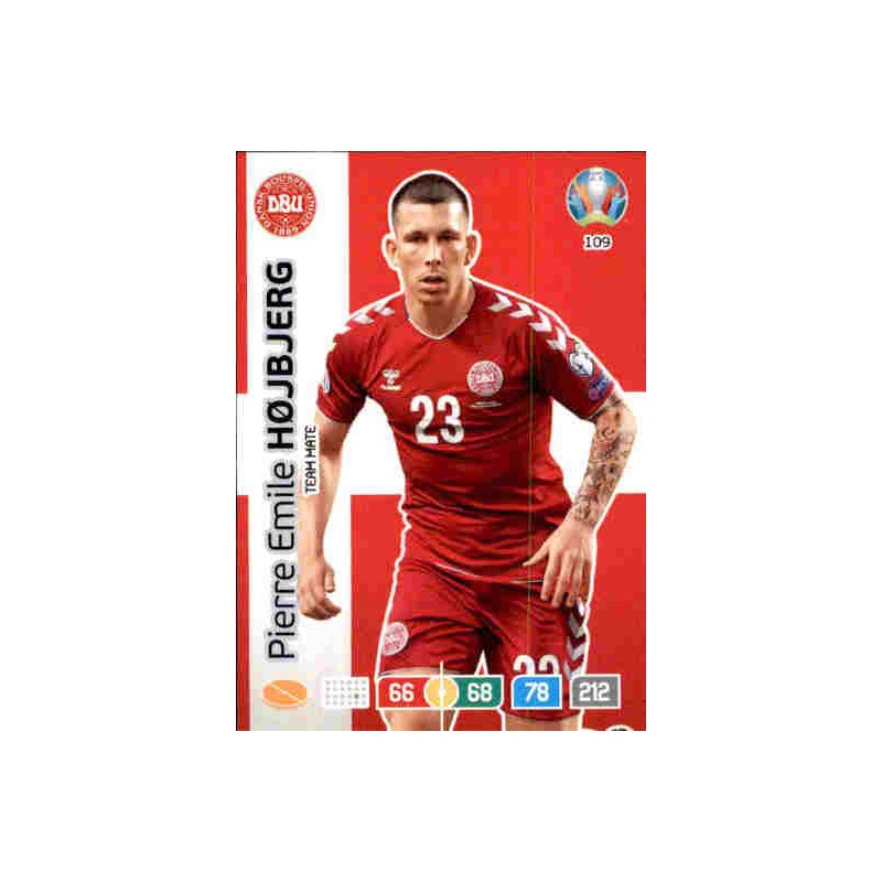 Trading Cards Pierre Emile Hojbjerg Denmark Adrenalyn XL Euro 2020 By Panini