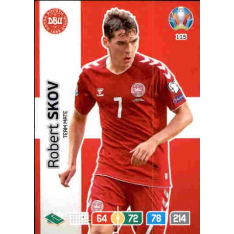 Robert Skov Denmark 115 Adrenalyn XL Euro 2020