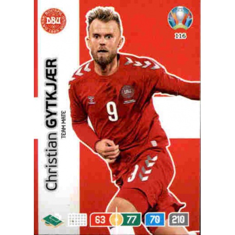 Christian Gytkjaer Denmark 116 Adrenalyn XL Euro 2020