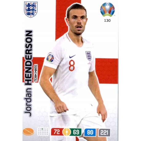 Jordan Henderson England 130 Adrenalyn XL Euro 2020