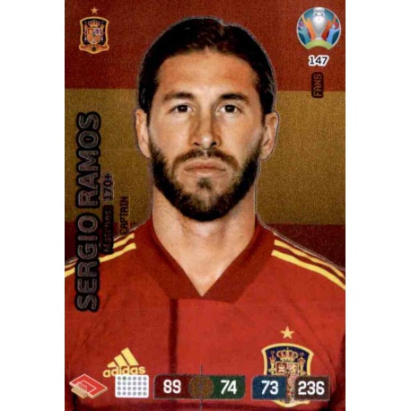 Sergio Ramos Captain Spain 147 Adrenalyn XL Euro 2020