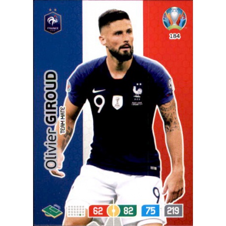Olivier Giroud France 184 Adrenalyn XL Euro 2020