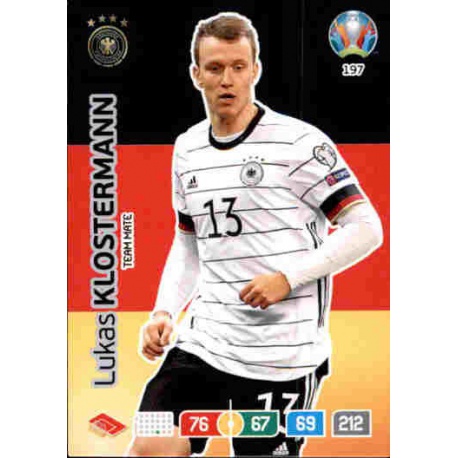 Lukas Klostermann Germany 197 Adrenalyn XL Euro 2020