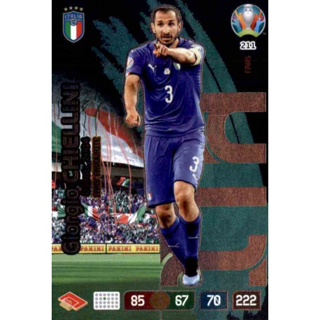 Giorgio Chiellini Fans’ Favourite Italy 211 Adrenalyn XL Euro 2020