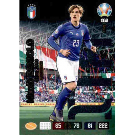 Nicolò Zaniolo Wonderkid Italy 214 Adrenalyn XL Euro 2020