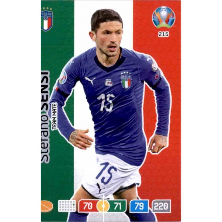 Stefano Sensi Italy 215 Adrenalyn XL Euro 2020