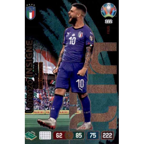Lorenzo Insigne Fans’ Favourite Italy 222 Adrenalyn XL Euro 2020