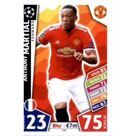 Anthony Martial Manchester United 160 Match Attax Champions 2017-18