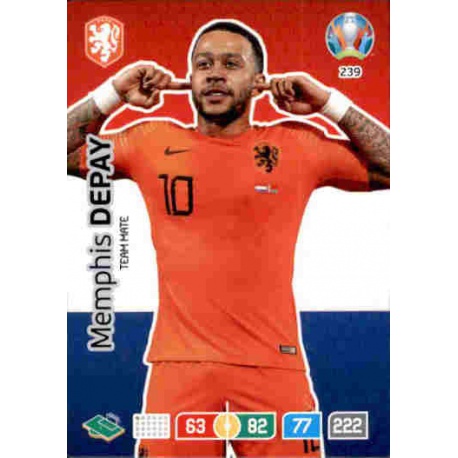 Memphis Depay Netherlands 239 Adrenalyn XL Euro 2020