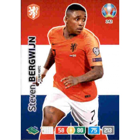 Steven Bergwijn Netherlands 242 Adrenalyn XL Euro 2020