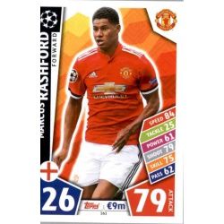 Marcus Rashford Manchester United 161 Match Attax Champions 2017-18