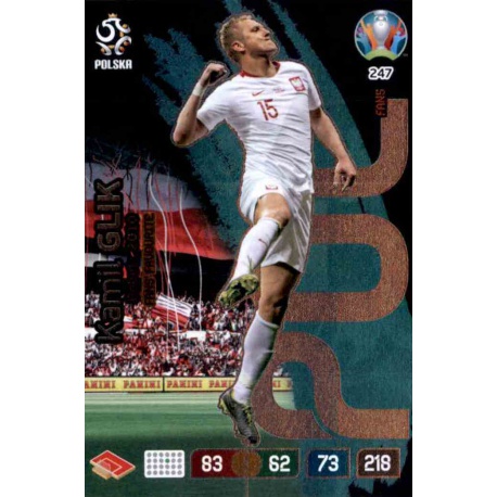 Kamil Glik Fans’ Favourite Poland 247 Adrenalyn XL Euro 2020