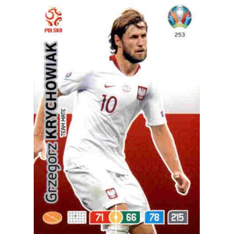 Grzegorz Krychowiak Poland 253 Adrenalyn XL Euro 2020
