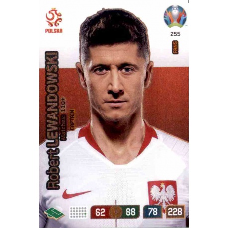 Robert Lewandowski Captain Poland 255 Adrenalyn XL Euro 2020