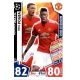 Nemanja Matić - Paul Pogba - Midfield Duo Manchester United 162 Match Attax Champions 2017-18