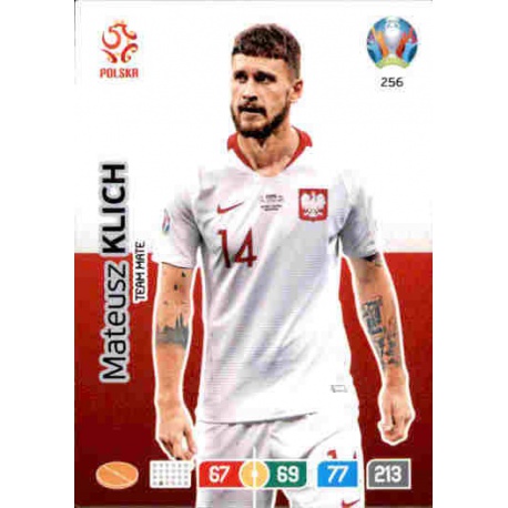 Mateusz Klich Poland 256 Adrenalyn XL Euro 2020