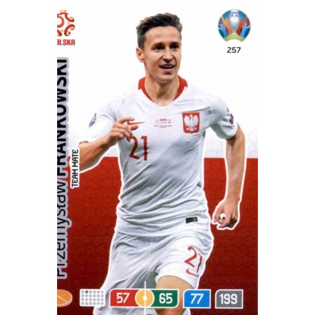 Przemysław Frankowski Poland 257 Adrenalyn XL Euro 2020