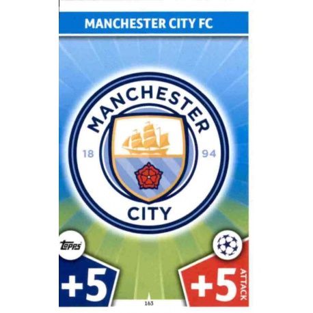 Escudo Manchester City 163 Match Attax Champions 2017-18