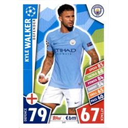 Kyle Walker Manchester City 165 Match Attax Champions 2017-18