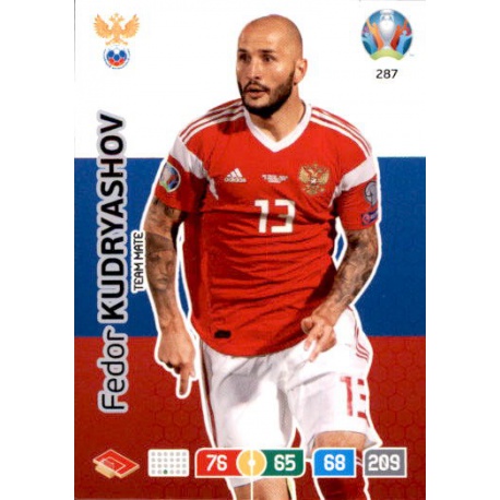 Fedor Kudryashov Russia 287 Adrenalyn XL Euro 2020