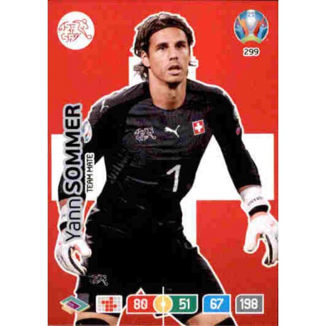 Yann Sommer Switzerland 299 Adrenalyn XL Euro 2020