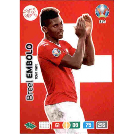 Breel Embolo Switzerland 314 Adrenalyn XL Euro 2020