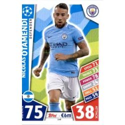 Nicolás Otamendi Manchester City 168 Match Attax Champions 2017-18