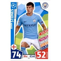 John Stones Manchester City 169 Match Attax Champions 2017-18
