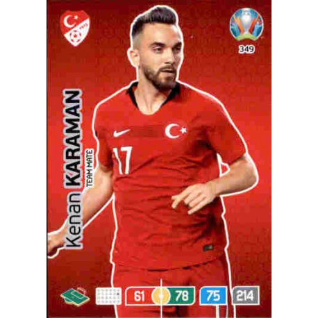 Kenan Karaman Turkey 349 Adrenalyn XL Euro 2020