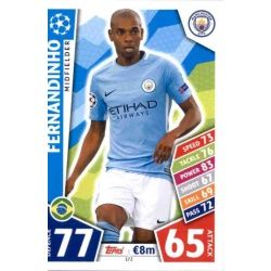 Fernandinho Manchester City 172 Match Attax Champions 2017-18