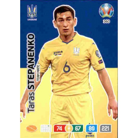 Taras Stepanenko Ukraine 360 Adrenalyn XL Euro 2020