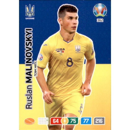 Ruslan Malinowskyj Ukraine 362 Adrenalyn XL Euro 2020