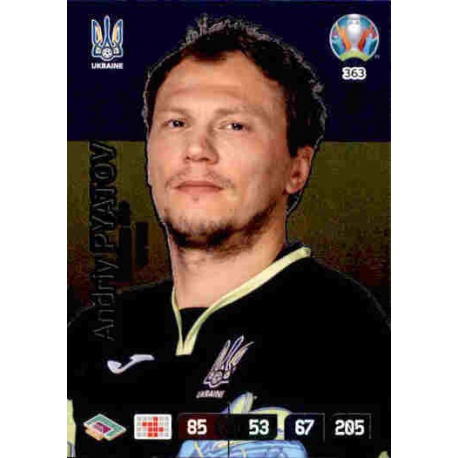 Andrij Pjatov Captain Ukraine 363 Adrenalyn XL Euro 2020
